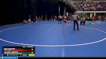 100 lbs Quarterfinal - Michael Odiotti, Arlington Cardinals Wrestling vs Jett Kramer, Moyer Elite