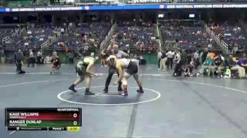 1 lbs Quarterfinal - Ranger Dunlap, North Moore vs Kage Williams, Robbinsville