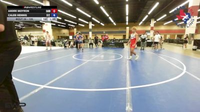 126 lbs 2nd Place - Andre Moyron, Carrollton Thunder Wrestling vs Caleb Hennig, 512 Outlaw Wrestling