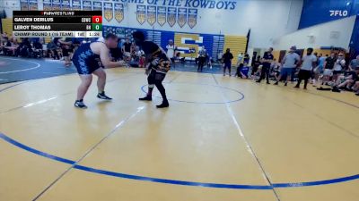 285 lbs Champ Round 1 (16 Team) - Galven Derilus, Cocoa Beach WC vs Leroy Thomas, Black Hive