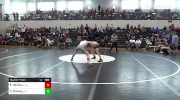 152 lbs Quarterfinal - Andrew Christie, Bishop McDevitt vs Zach Dresch, Lancaster Catholic