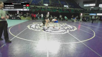 132 lbs Semifinal - AJ DeLaCruz, West-Oak vs Hunter Teal, Hanahan