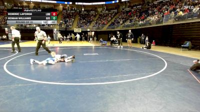 50 lbs Round Of 32 - Dominic LaForge, Lower Nazareth vs Roman Williams, Butler