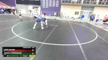 220 lbs Cons. Round 4 - Jack Hiland, IA vs Pierce Cunningham, KS