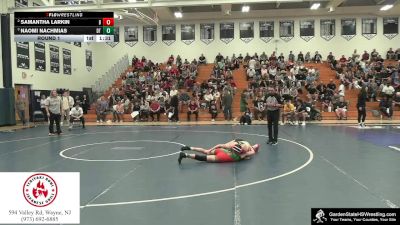 Girls-100 lbs Round 1 - Samantha Larkin, Brower`s Brawlers vs Naomi Nachmias, Clarke`s Dream Team