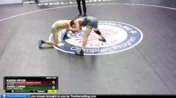 138 lbs Semifinal - Kaden Pryor, California Regional Training Center (CA RTC) vs Mario Carini, Poway Wrestling