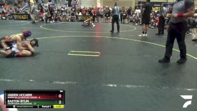 96 lbs Semis & 1st Wrestleback (8 Team) - Easton Bylin, Aggression Legionaries vs Jaiden Uccardi, American Gladiators-Venom