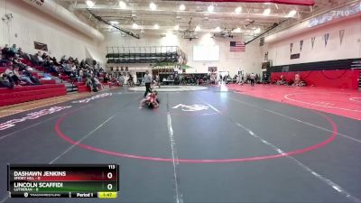 113 lbs Round 2 (4 Team) - Lincoln Scaffidi, Lutheran vs Dashawn Jenkins, Smoky Hill