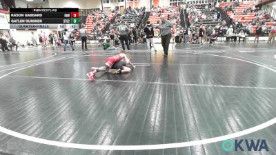 58 lbs Quarterfinal - Kason Gabbard, Raw Wrestling Club vs Gatlen Ruminer, Sallisaw Takedown Club 2