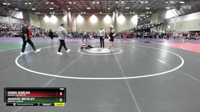 126 lbs Cons. Round 5 - Hudson Beckley, Broken Arrow vs Aiden Shields, Valley Center HS