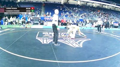 D1-150 lbs 5th Place Match - James Kosza, Hartland vs Connor Stokes, Oxford