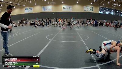 84 lbs Round 4 (6 Team) - Liam Hinton, Mat Assassins Black vs Sawyer Akel, Kardiac Kidz