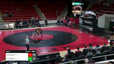 285 lbs Finals (2 Team) - Rasheen Duncan, Morgan State vs DJ Spring II, Davidson