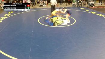 100 lbs Quarterfinal - Jivona Brown, Unattached vs Melissa Melgar, Unattached