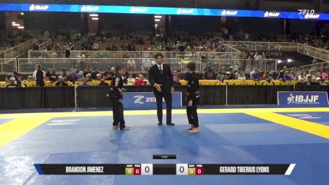 Gerard Tiberius Lyons vs Brandon Jimenez 2025 Pan Kids Jiu-Jitsu IBJJF Championship