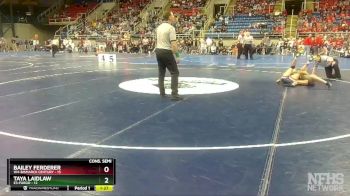 110 lbs Semis & 1st Wrestleback (8 Team) - Bailey Ferderer, W4-Bismarck Century vs Taya Laidlaw, E3-Fargo