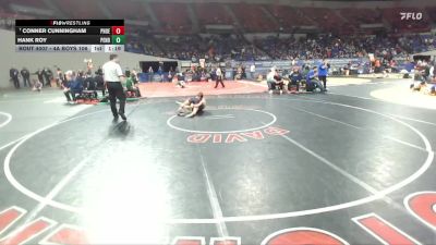 4A Boys 106 lbs Champ. Round 1 - Conner Cunningham, Phoenix Boys vs Hank Roy, Pendleton Boys