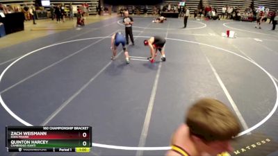 160 Championship Bracket Cons. Round 4 - Quinton Harcey, Cambridge-Isanti vs Zach Weismann, Eden Prairie