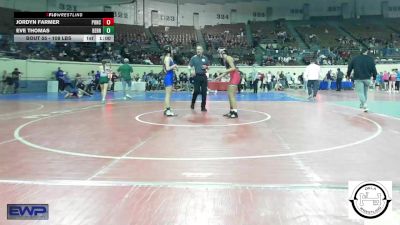 108 lbs Consi Of 16 #1 - Jordyn Farmer, Ponca City LadyCat Wrestling vs Eve Thomas, Berryhill High School