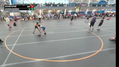 85 lbs Cons. Round 2 - Jaxton Coyer, Unattached vs Jackson Moreno, Alber Athletics