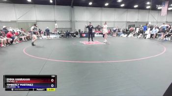 135 lbs Placement Matches (8 Team) - Emma Hanrahan, Ohio Red vs Timberly Martinez, Colorado