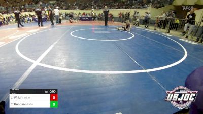 61 lbs Final - Levi Wright, Weatherford Youth Wrestling vs Crew Goodson, Cashion Youth Wrestling