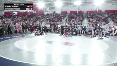 125 lbs Cons. Round 1 - Syriana Berrios, Tennessee vs Rayna Richardson, Michigan Matcat Wrestling Club