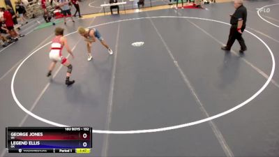 132 lbs Quarterfinal - George Jones, WI vs Legend Ellis, OK