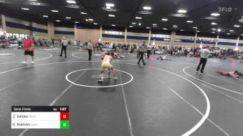 130 lbs Semifinal - Zack Valdez, NM BadBoyz vs Gage Nielson, Canyon View HS