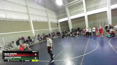 119 lbs Round 3 (4 Team) - Grayson Hanson, Mat Demons vs Bear Winter, Utah Black