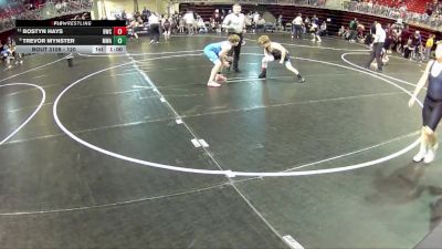120 lbs Champ. Round 2 - Bostyn Hays, Bennington Wrestling Club vs Trevor Mynster, MWC Wrestling Academy
