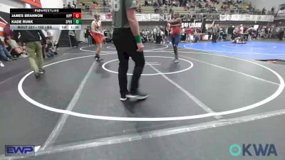 155 lbs Quarterfinal - James Brannon, KIPP TULSA vs Kade Runk, Sperry Wrestling Club