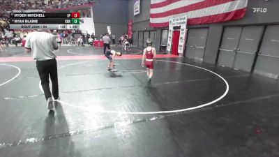 94 lbs Cons. Round 3 - Ryan Blaine, Kenosha Wrestling Academy vs Ryder Mitchell, De Pere