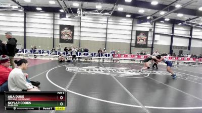 140 lbs Cons. Round 6 - Aila Duus, Fremont (Sunnyvale) vs Skylar Cooks, River City