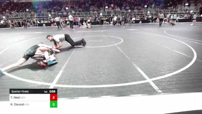 110 lbs Quarterfinal - Tyler Neal, Webb City Youth Wrestling vs Kelton Doucet, Kansas Young Guns