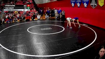 107 lbs Cons. Round 5 - Ryder Blews, Marion Center Area Hs vs Colt Knapp, Plum Hs