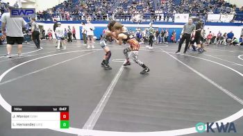 70 lbs Quarterfinal - Jett Manion, Cushing Tigers vs Lorenzo Hernandez, Lone Grove Takedown Club