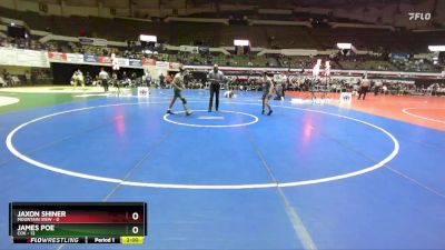 120 lbs Finals (2 Team) - Jaxon Shiner, Mountain View vs James Poe, Cox