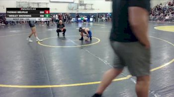 106 lbs Quarterfinal - Wesley Browning, Pendleton vs Thomas Melville, Grant
