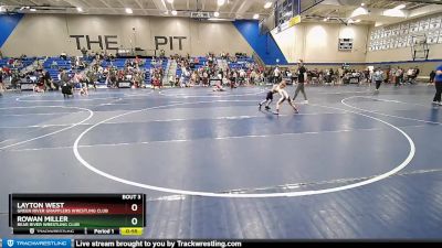 52 lbs Quarterfinal - Rowan Miller, Bear River Wrestling Club vs Layton West, Green River Grapplers Wrestling Club