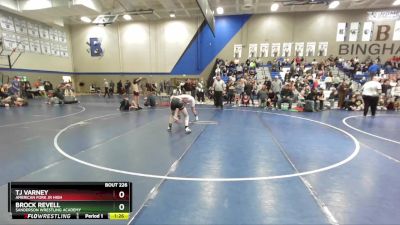 104 lbs Quarterfinal - Tj Varney, American Fork Jr High vs Brock Revell, Sanderson Wrestling Academy