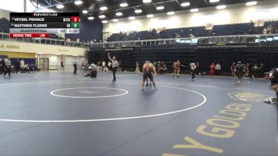 165 lbs Quarterfinal - Matthew Flores, Rio Hondo vs Veysel Pekince, Mt. San Antonio College