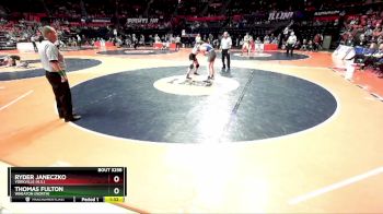 3A 157 lbs Cons. Round 2 - Thomas Fulton, Wheaton (North) vs Ryder Janeczko, Yorkville (H.S.)