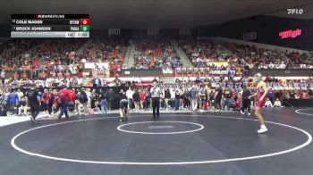 138 lbs Champ. Round 1 - Brock Johnson, Paola Hs vs Cole Mader, Ottawa Hs