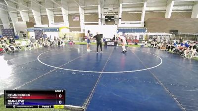 165 lbs Round 1 (8 Team) - Rylan Berger, Colorado vs Sean Love, New Jersey