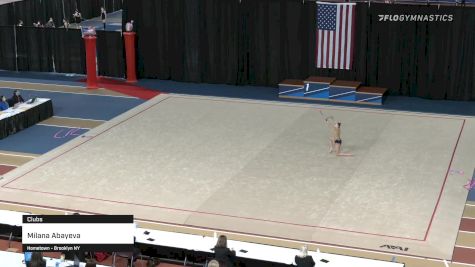 Milana Abayeva - Clubs - 2021 Rhythmic Elite Qualifier