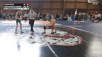 119 lbs Round Of 16 - Carson Miles, Red Dot Wrestling vs Austin Bronco Campsey, Barn Brothers