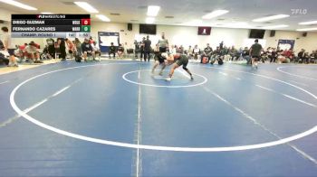 126 lbs Champ. Round 1 - Diego Guzman, Woodlake Union vs Fernando Cazares, Warren