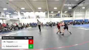 182 lbs Quarterfinal - Michael Toppan, Gloucester vs Luciano Sebastianelli, Wayland