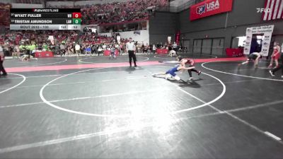 100 lbs Cons. Round 3 - Wyatt Fuller, Wisconsin Rapids vs Tristan Amundson, LAW